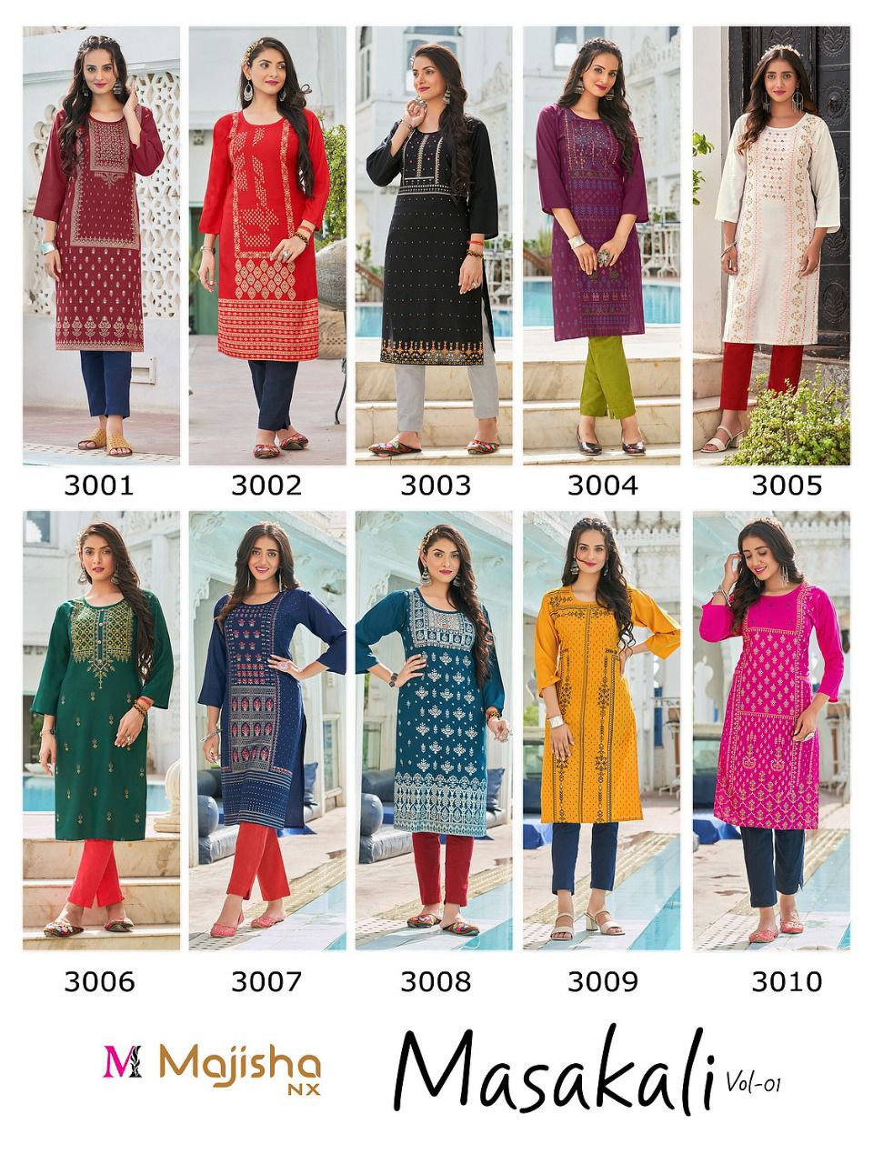 MASAKALI 1 Rayon Designer Fancy Regular Wear Latest Kurti Collection